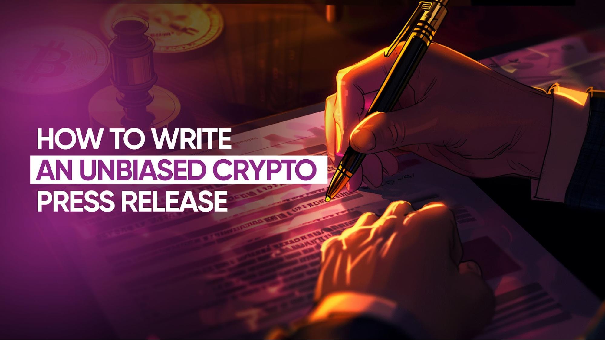 How to Write an Unbiased Crypto Press Release